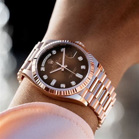 rolex daydate brown|rolex day date 36 18 ct.